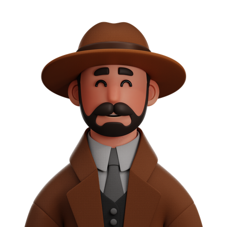 Detetive  3D Icon