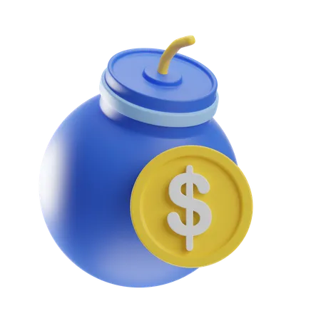 Dette financière  3D Icon