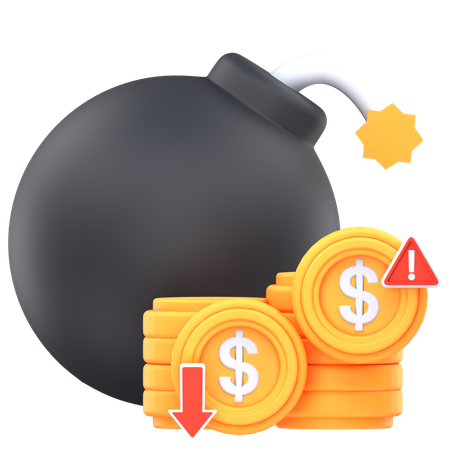 Dette financière  3D Icon