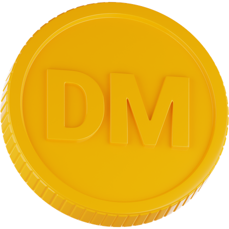 Deutsche mark  3D Icon