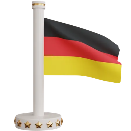 Deutschland Nationalflagge  3D Icon