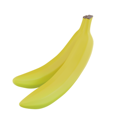 Deux bananes  3D Icon