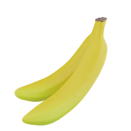 Deux bananes  3D Icon