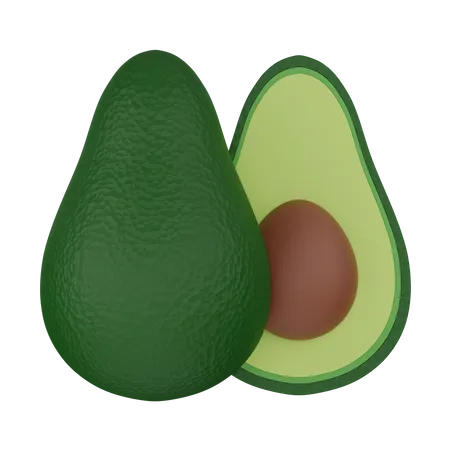 Deux moitiés d'avocat  3D Icon