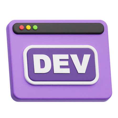 Dev Website  3D Icon