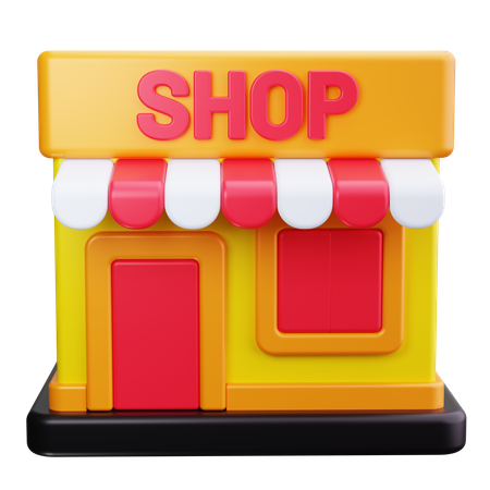 Devanture de magasin  3D Icon