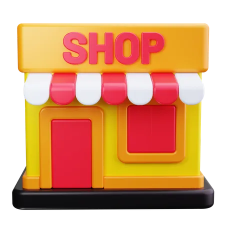 Devanture de magasin  3D Icon