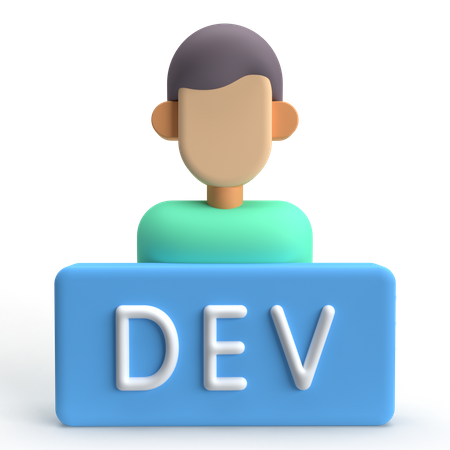 Developer  3D Icon