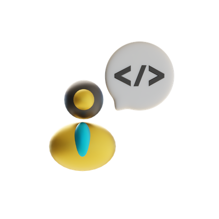 Developer Chat  3D Icon