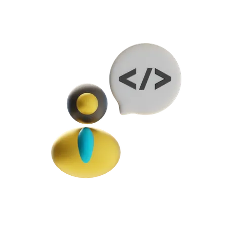 Developer Chat  3D Icon