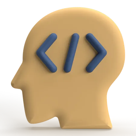 Developer Mind  3D Icon