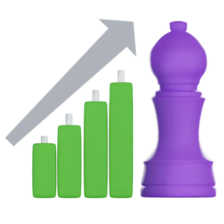 Growth Chart 3 D Icon 3D Icon