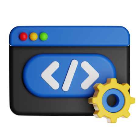 Development Code Editor  3D Icon