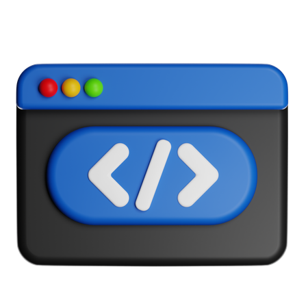 Development Code Editor  3D Icon