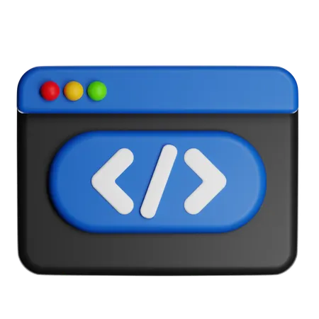 Development Code Editor  3D Icon