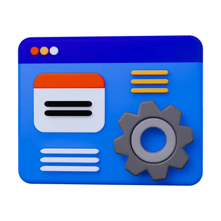 Development Configuration  3D Icon