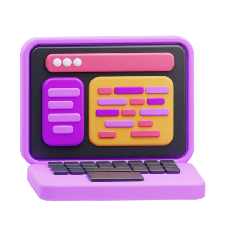 Développement back-end  3D Icon