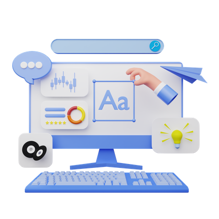 Développement de plan de site Web  3D Icon