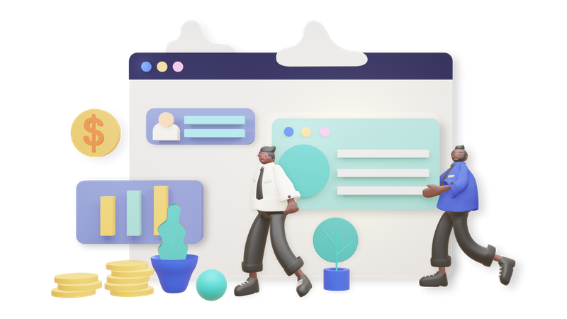 Développement des affaires  3D Icon