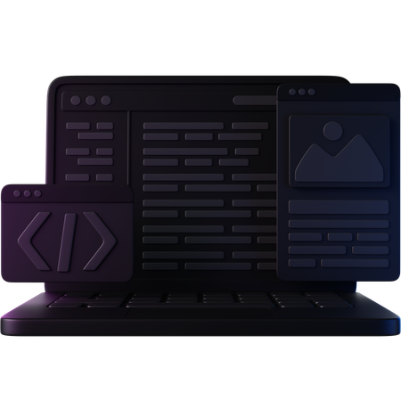 Développement de logiciels  3D Icon