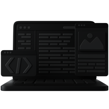 Développement de logiciels  3D Icon
