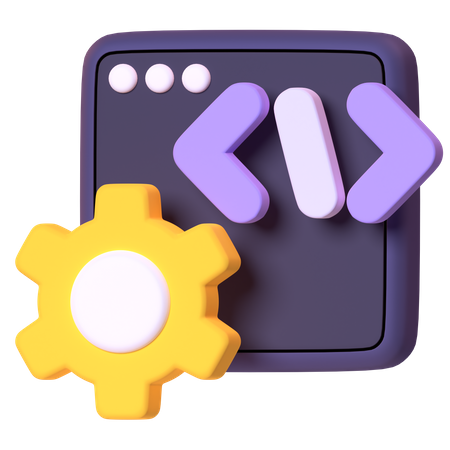 Développement de logiciels  3D Icon