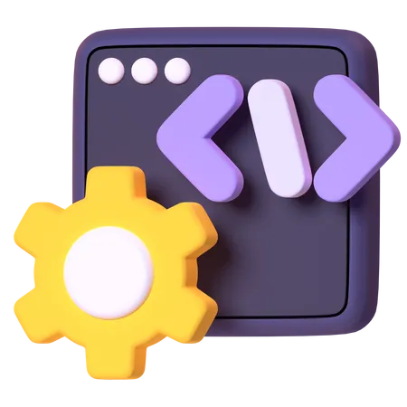 Développement de logiciels  3D Icon