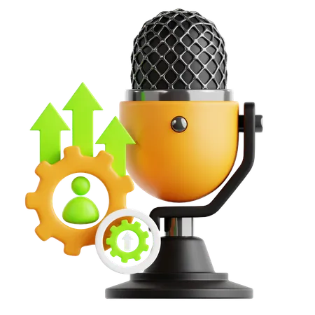 Podcast de développement personnel  3D Icon