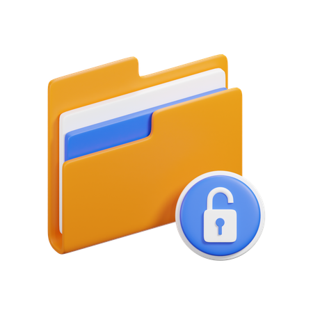 Déverrouiller le dossier  3D Icon