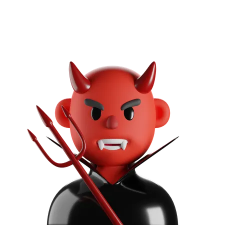 Devil 3 D Render Isolated Images 3D Icon