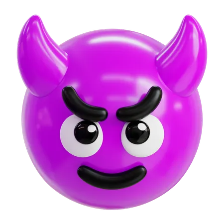 Devil Emoji  3D Icon