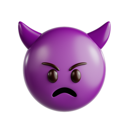 Devil Emoji  3D Icon