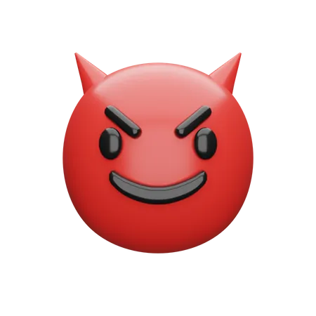 Devil Face  3D Illustration