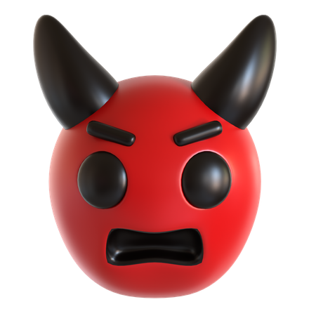 Devil Face Emoji  3D Icon