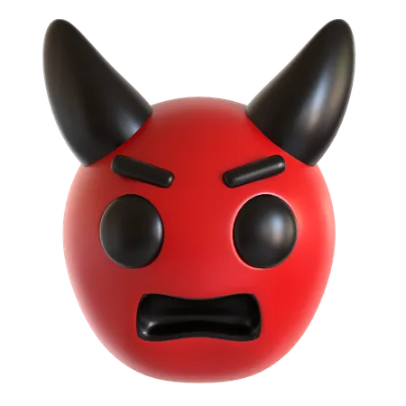 Devil Face Emoji  3D Icon