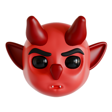 Devil Head  3D Icon