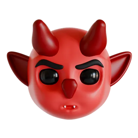 Devil Head  3D Icon