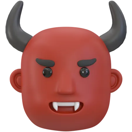 Devil Head  3D Icon