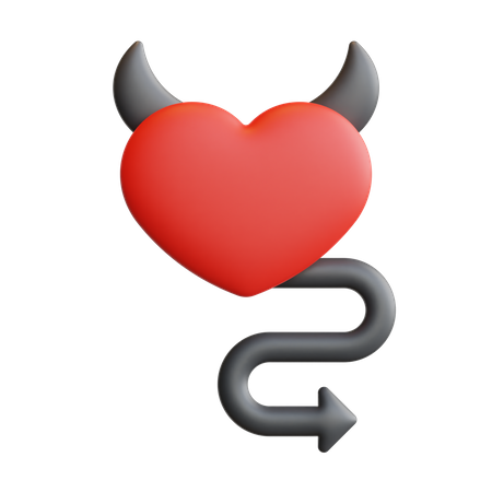 Devil Heart  3D Icon