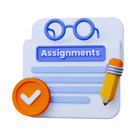 Révision des devoirs  3D Icon