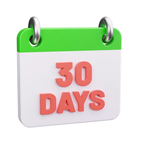 30 días de devolución  3D Icon