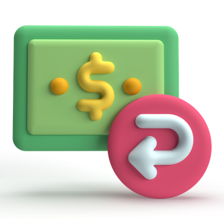 Devolución de dinero  3D Icon