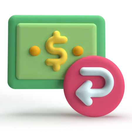 Devolución de dinero  3D Icon