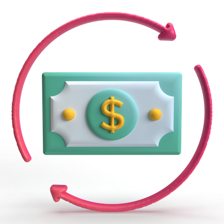 Devolución de dinero  3D Icon