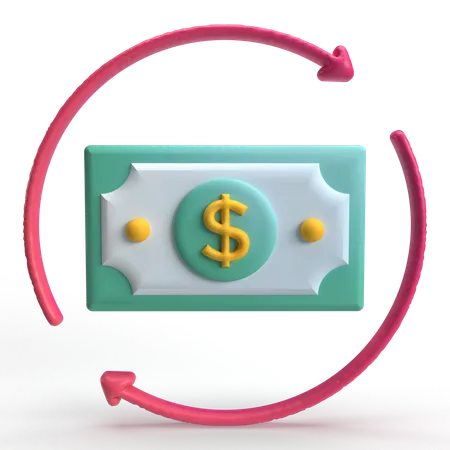 Devolución de dinero  3D Icon