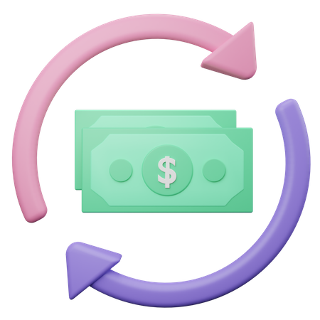 Devolución de dinero  3D Icon