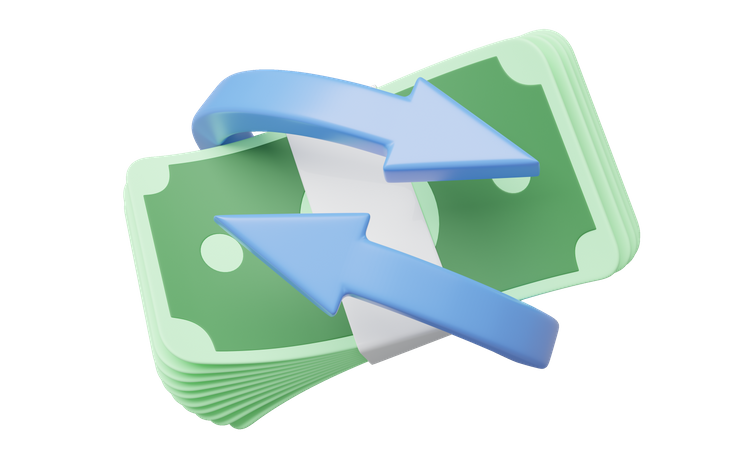 Devolución de dinero  3D Icon