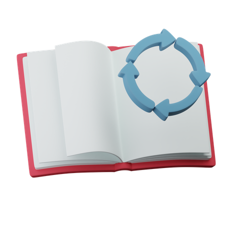 Devolución del libro  3D Icon