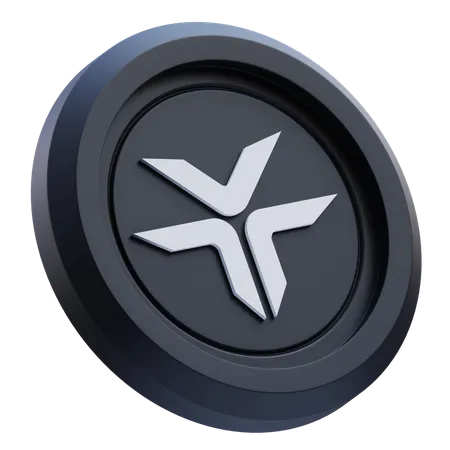 DeXe Cryptocurrency  3D Icon