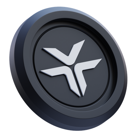 DeXe Cryptocurrency  3D Icon